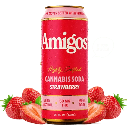 Amigos Strawberry Cannabis Sodas - Image 2