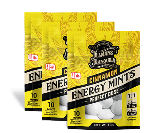 Cinnamon Energy THC Mints - THCV + Caffeine for Focus - Image 7