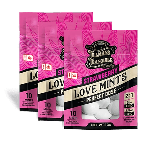 Strawberry Love THC Mints - Delta 9 + CBD for Intimacy & Connection - Image 7
