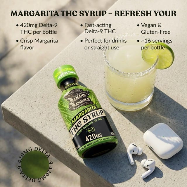 THC Syrup Margarita - 420mg Delta 9 - Image 2