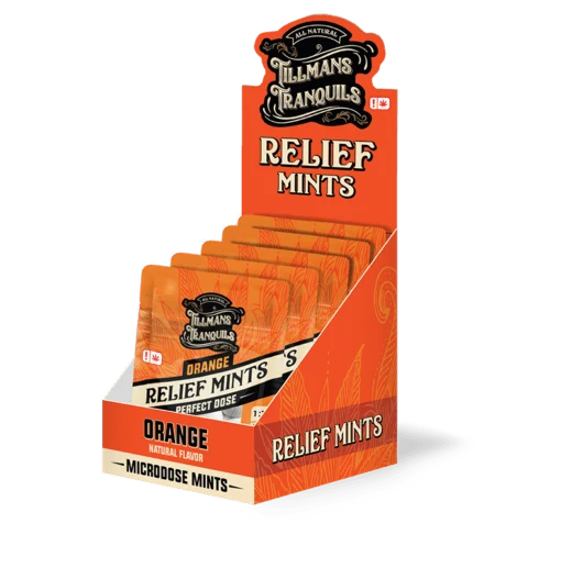 Orange Relief THC Mints - 15mg CBD + 15mg CBG + 2.5mg THC - Image 6