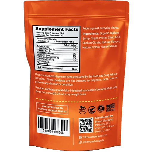 Orange THC Gummies - 240mg THC - Image 6