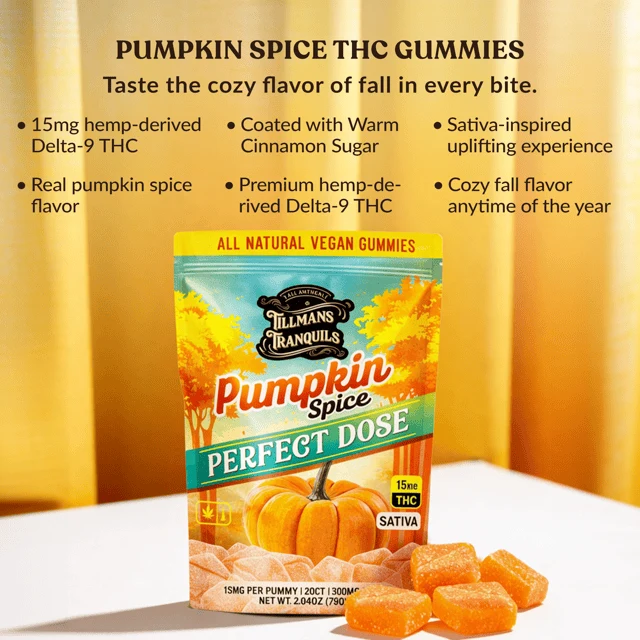Pumpkin Spice Delta 9 THC Gummies – 15mg Per Gummy - Image 4