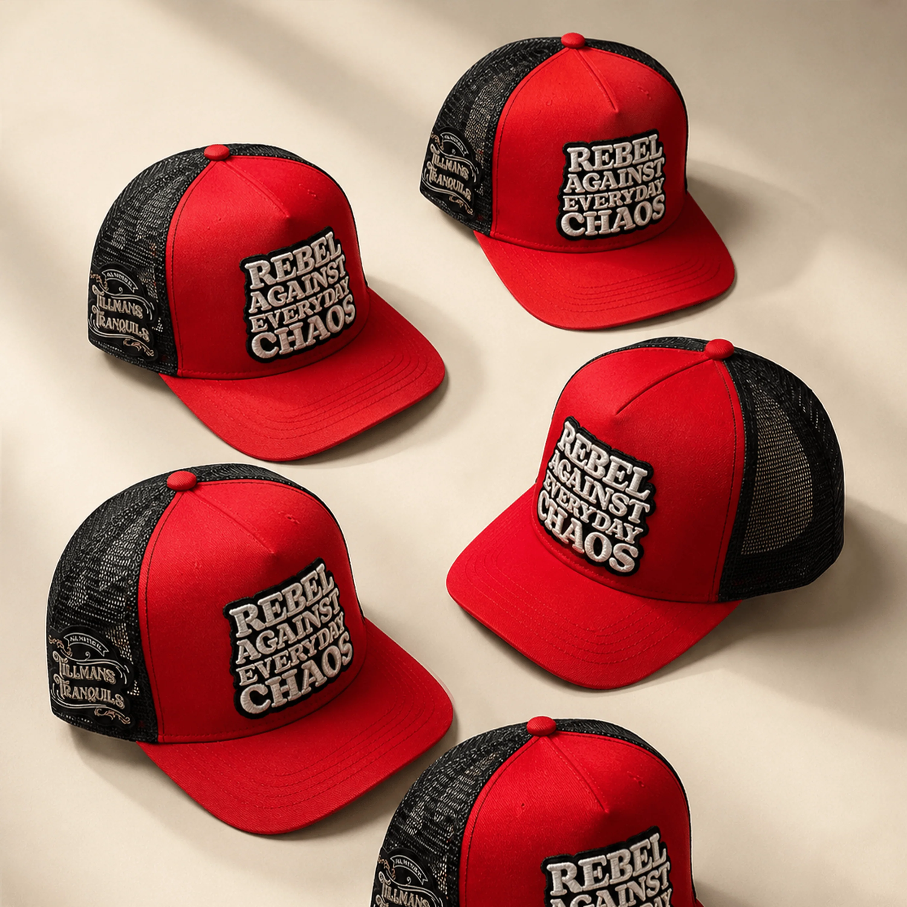 Rebel Against Everyday Chaos Two Color Trucker Hat - Image 12