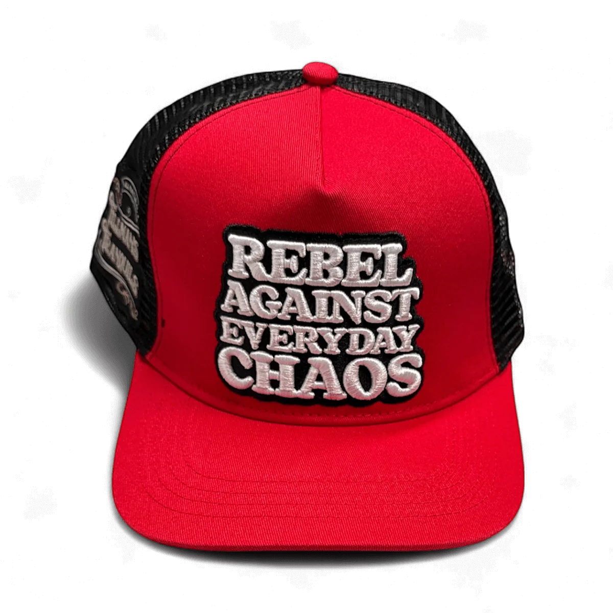 Rebel Against Everyday Chaos Two Color Trucker Hat - Image 8